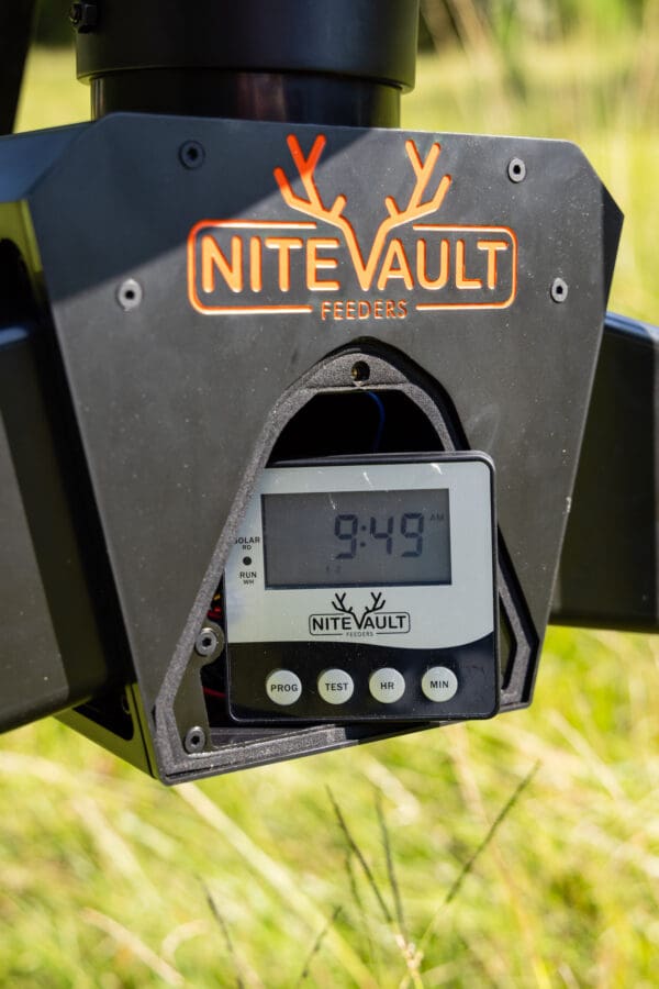 NiteVault feeder with digital timer.