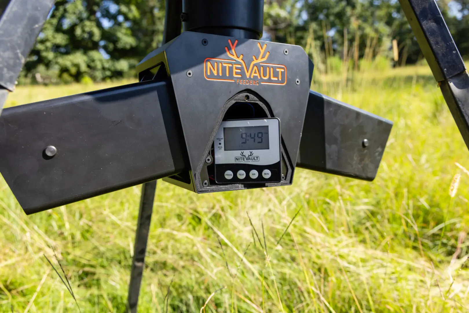 NiteVault feeder with digital timer.